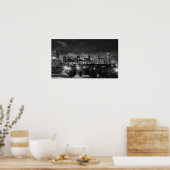 Chicago Skyline auf Leinwand Poster (Küche)