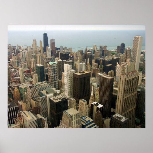 Chicago Skyline aus Sears jetzt Willis Tower Poster (Vorne)