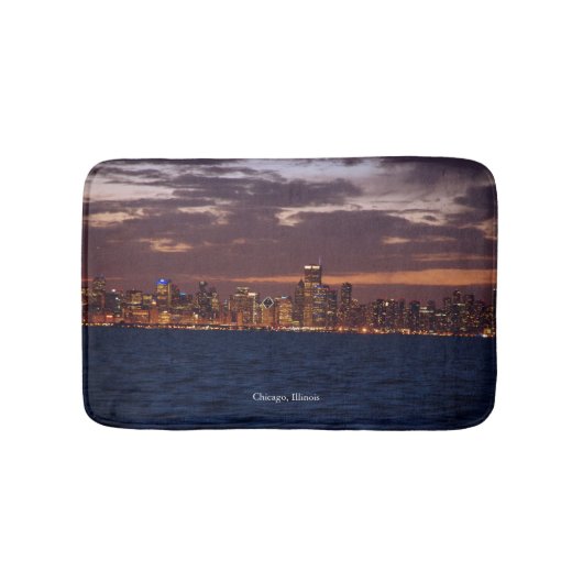Chicago Skyline bathmat Badematte (Vorderseite)