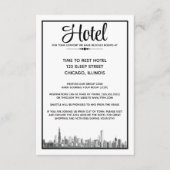 Chicago Skyline Begleitkarte (Vorderseite)