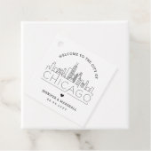 Chicago Skyline | Begrüßung Geschenkanhänger (Beispiel)