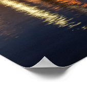 Chicago Skyline bei Nacht Poster (Ecke)