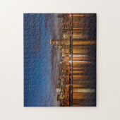 Chicago Skyline bei Nacht Puzzle (Vertikal)