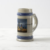 Chicago-Skyline Bierglas (VorderseiteRechts)