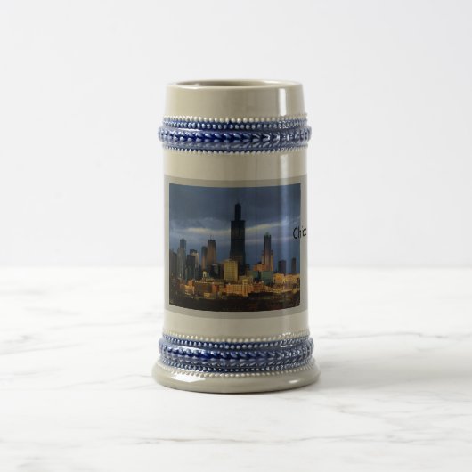 Chicago-Skyline Bierglas (Mittel)