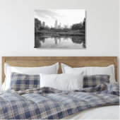 Chicago Skyline Black and White Large Foto Print Leinwanddruck (Insitu (Schlafzimmer))