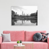 Chicago Skyline Black and White Large Foto Print Leinwanddruck (Insitu (Wohnzimmer))