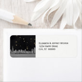 Chicago Skyline Black Gold Star (Insitu)