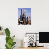 Chicago Skyline Blick auf Michigan See Poster (Heimbüro)