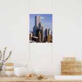 Chicago Skyline Blick auf Michigan See Poster (Küche)