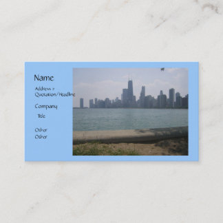 Chicago Skyline Business Card Visitenkarte