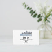 Chicago Skyline Business Cards Visitenkarte (Stehend Vorderseite)