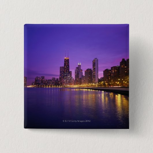 Chicago Skyline Button (Vorderseite)