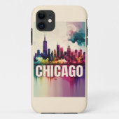 Chicago Skyline Case-Mate iPhone Hülle (Rückseite)