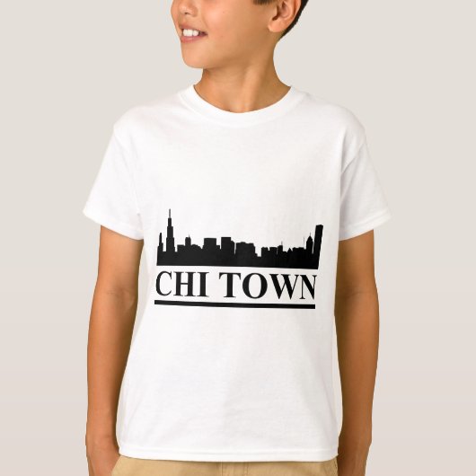 Chicago Skyline Chi Town T-Shirt (Vorderseite)
