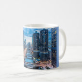 Chicago Skyline City Kaffeetasse (VorderseiteRechts)