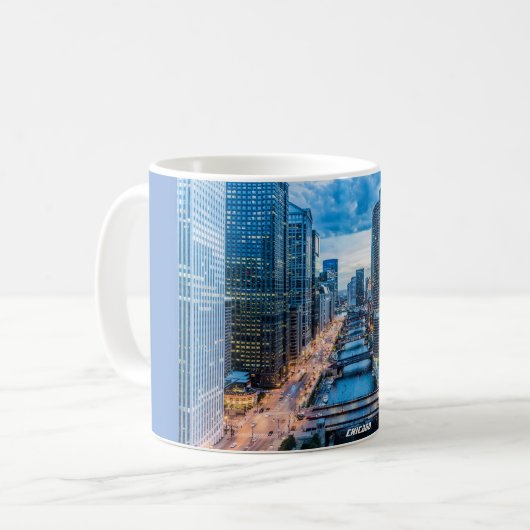 Chicago Skyline City Kaffeetasse (Vorderseite Links)