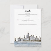 Chicago Skyline Details Card Einladung (Vorderseite)