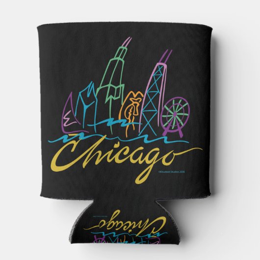 Chicago Skyline Dosenkühler (Rückseite)