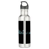 Chicago Skyline Edelstahlflasche (Rückseite)