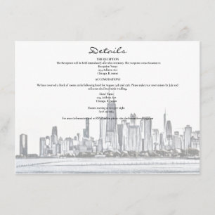Chicago Skyline Enclosure Card Begleitkarte