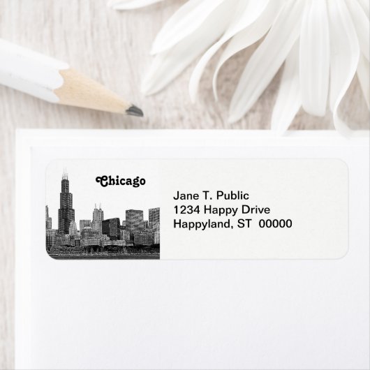 Chicago Skyline Etched (Insitu)