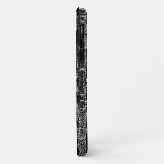 Chicago Skyline Etched Case-Mate iPhone Hülle (Hinten/Links)