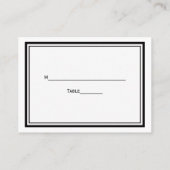 Chicago Skyline Etched Gerahmte Escort Cards #2 Platzkarte (Rückseite)