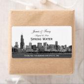 Chicago Skyline Etched H Wasserflasche (Insitu)