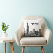 Chicago Skyline Etched Kissen (Stuhl )