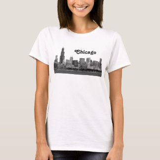 Chicago Skyline Etched T-Shirt
