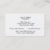 Chicago Skyline Etched Visitenkarte (Rückseite)