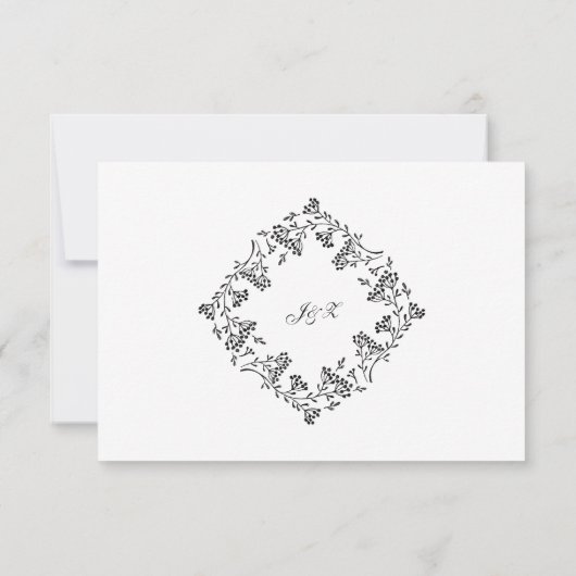 Chicago Skyline Flat Dankeschön Karte (Rückseite)