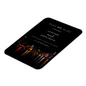 Chicago Skyline flat Save The Date Card Magnet (Linke Seite)