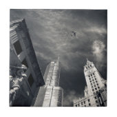 Chicago-Skyline Fliese (Vorderseite)