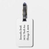 Chicago Skyline Gepäckanhänger (Rückseite vertikal)