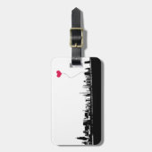 Chicago Skyline Gepäckanhänger (Vorderseite vertikal)