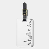 Chicago Skyline Gepäcktag Gepäckanhänger (Vorderseite vertikal)