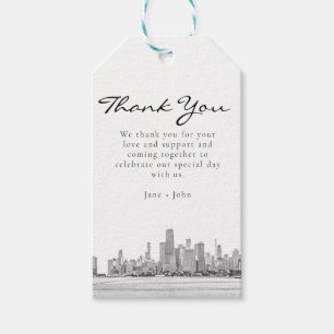 Chicago Skyline-Geschenk-Tag Geschenkanhänger