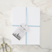 Chicago Skyline-Geschenk-Tag Geschenkanhänger (Mit Garn)