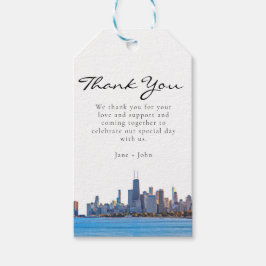 Chicago Skyline-Geschenk-Tag Geschenkanhänger