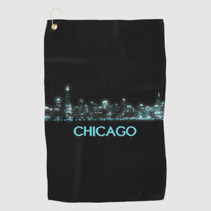 Chicago Skyline Golfhandtuch