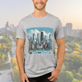 CHICAGO Skyline Graphic T - Shirt