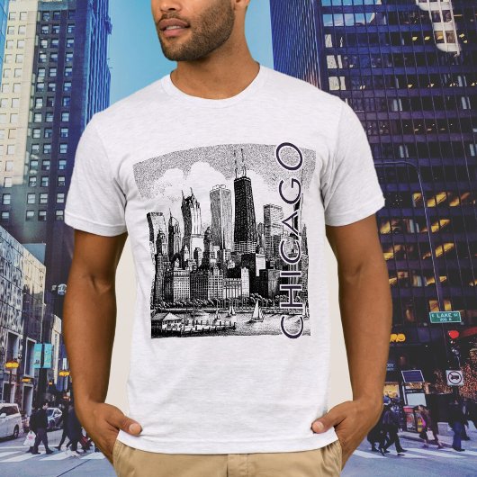 CHICAGO Skyline Graphic T - Shirt