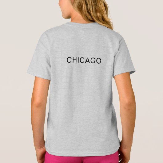 Chicago Skyline Graphic T - Shirt (Rückseite)