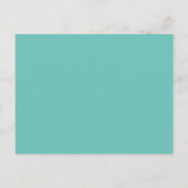 Chicago Skyline green and pastel wedding Invitati Einladungspostkarte (Rückseite)