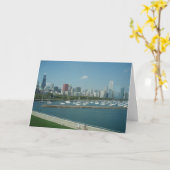 Chicago-Skyline-Gruß-Karte Karte (Gelbe Blume)