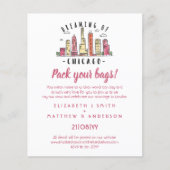 CHICAGO Skyline Hochzeitsfahrbügel (Vorderseite)