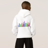 Chicago-Skyline Hoodie (Schwarz voll)