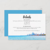 Chicago Skyline Horitzontal Details Karte (Vorne/Hinten)